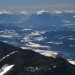 Karyntia - dolina Dravy , Alpy gailtalskie z Dobratschem (w srodku) i Wysokie Taury