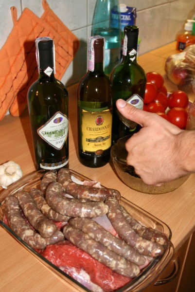 Moldawskie wino, rumunska ţuica i miecho po argentynsku