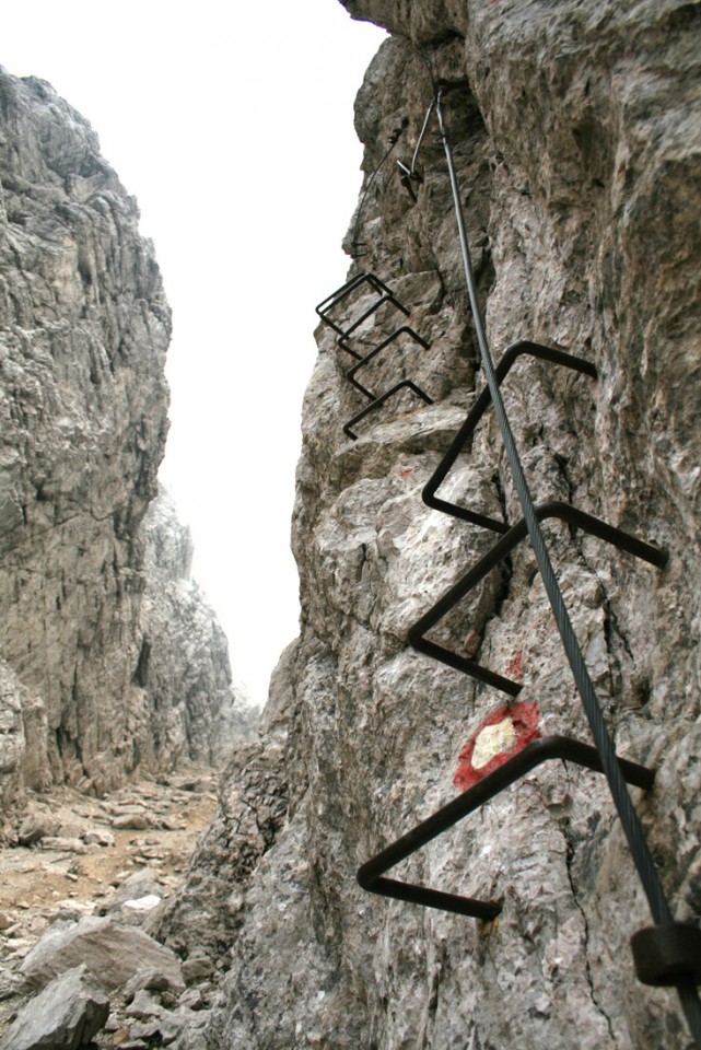 Ferrata w Turskim žlebie