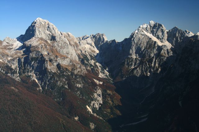 Dolina Loškiej Koritnici - Mangart, Vevnica i Jalovec