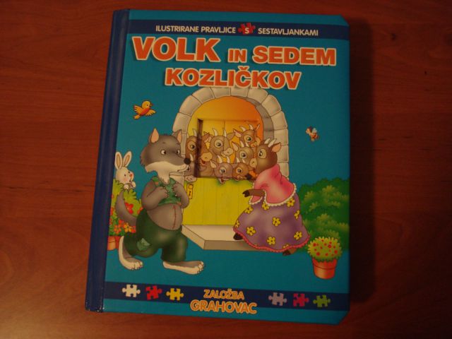 Knjigica - kombinacija zgodbice ter puzzle sestavljanke, cena 5 eur