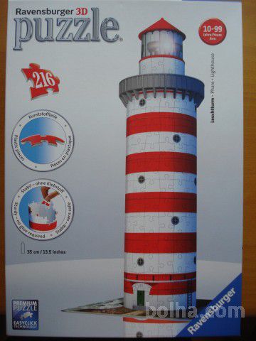 Puzzle svetilnik - 35 cm visok, 216 kosov, cena 10 eur