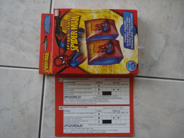 Rokavčki spider man od 15 do 30 kg. oz. 2 do 6 let, cena 2 eur