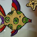 mica za BojoMojo (window color riba in zvezda, že namontirani na ogledalu v kopalnici)