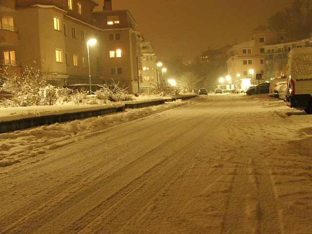 Zimski večer - foto povečava