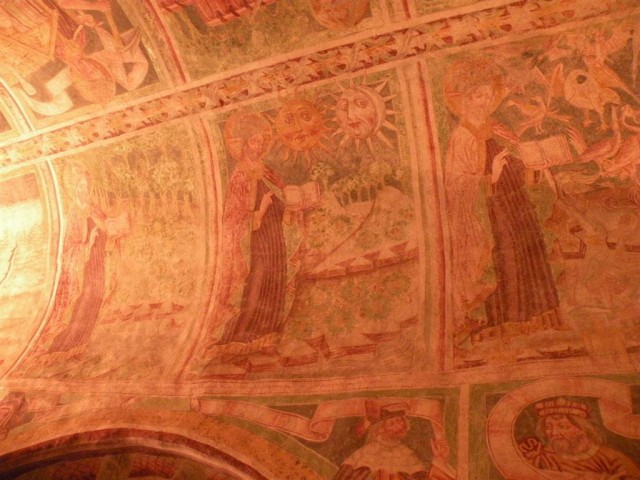 Freske iz 1490. leta nam prikazujejo svetopisemske podobe Stare zaveze ...