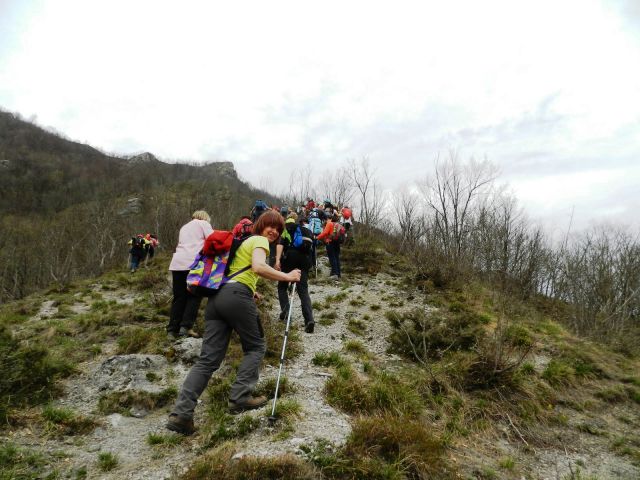 Še ta 100 meterski skok in bomo zopet na 480 m - na Kosi