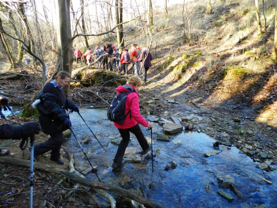 Kar nekajkrat smo prečili več potokov