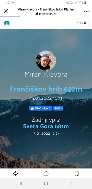 Sveta gora 15.1.2022 - foto