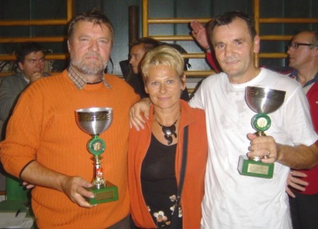 (z leve) Dušan Kundih, Marjana Zalokar, Jože Hernaus