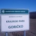 Tabla za krajinski park Goričko nad Tešanovci