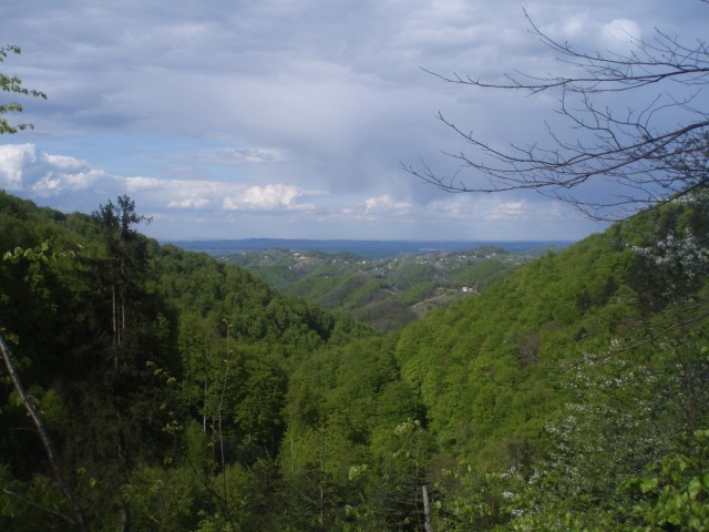 Pogled na gričevnat svet Dravinjskih goric nad Makolami. Ja res to so lepi kraji in prijaz