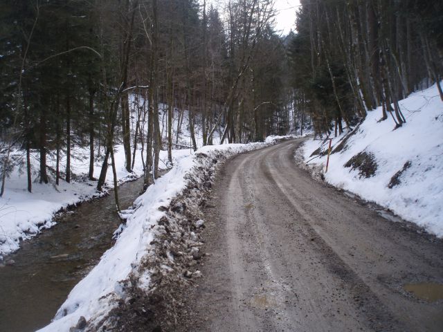 ...in še po Perkovi grabi krajši spust...