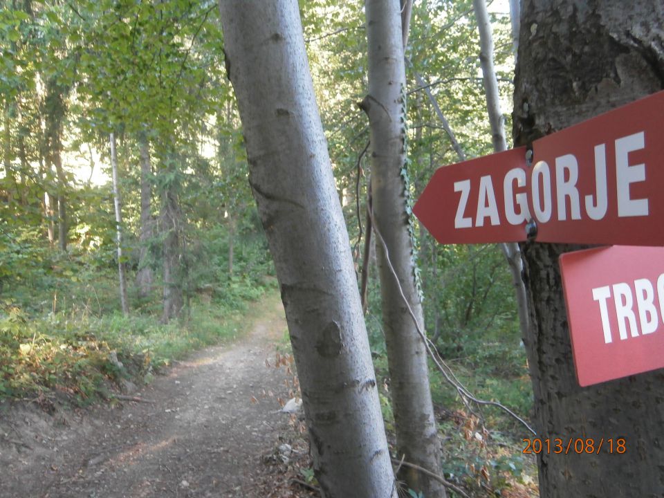 ...in seveda levo oziroma bolj na zahod za Zagorje ob Savi...