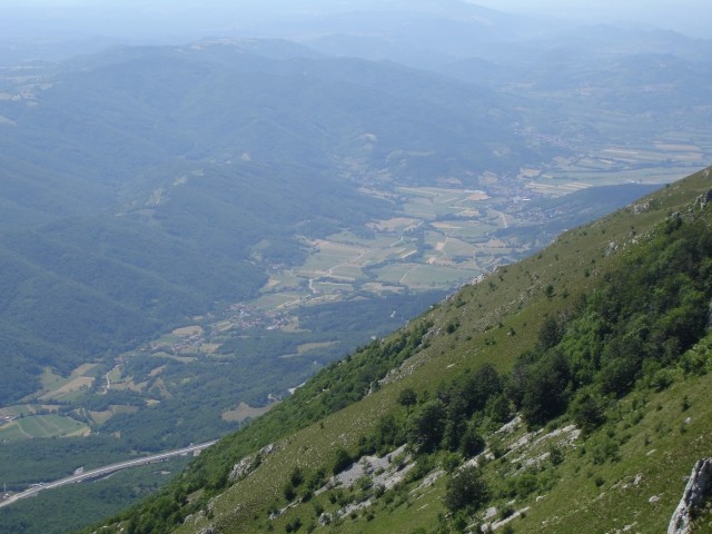 Začetek Vipavske doline.