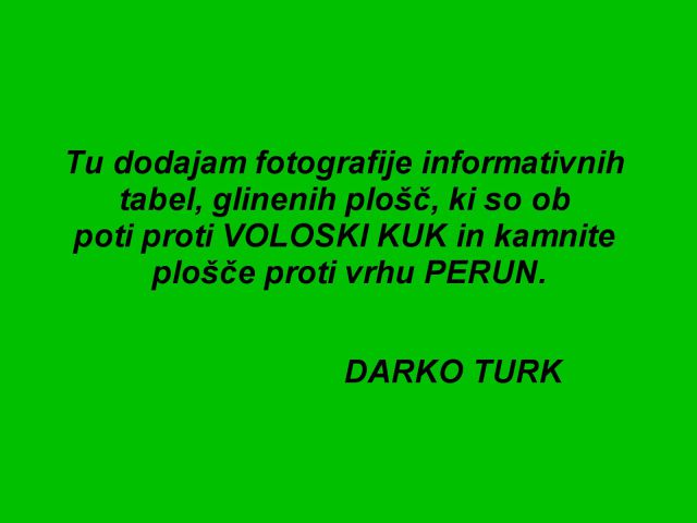 UČKA PERUN TREBIŠČA - foto