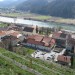 Pogled iz grajskega vinograda na Savo in del stare Sevnice.