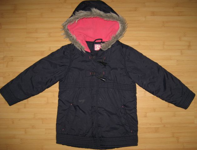 Bele lise so od fleša, bunda Marks&Spencer, vel 104-110, temno modra, 9 eur