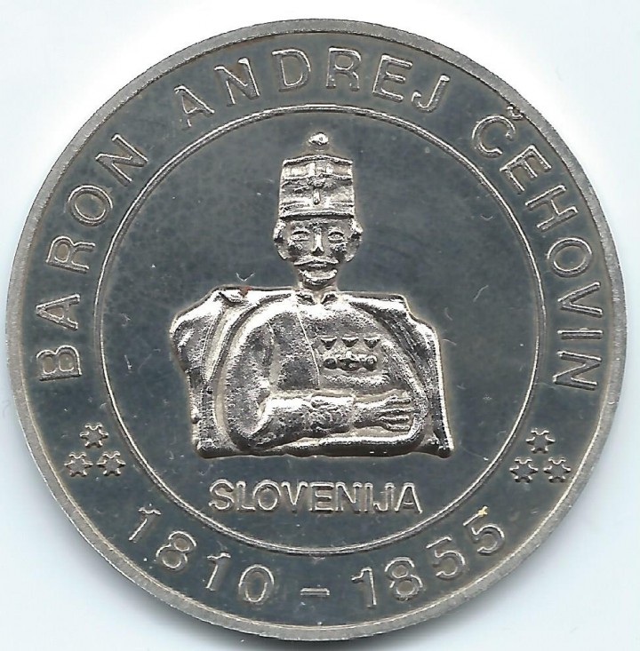 major baron Andrej čehovin, srebrni 925/1000