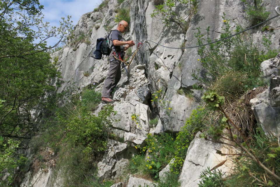 Ferata v Glinščici  10.04.2014 - foto povečava