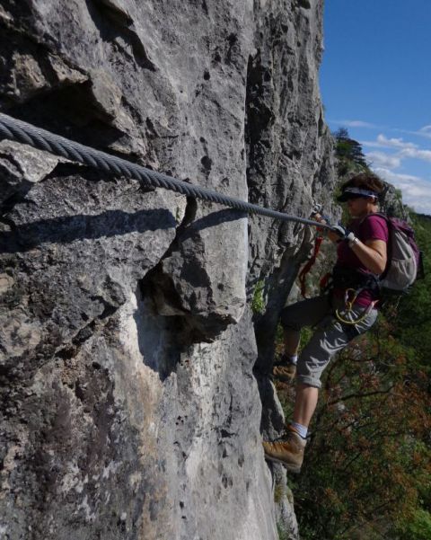 Ferata v Glinščici  10.04.2014 - foto