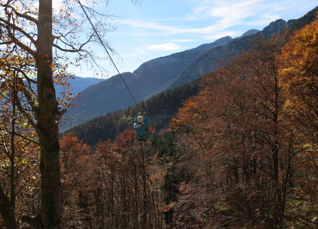 Zipline v Bovcu, 24.10.2015 - foto