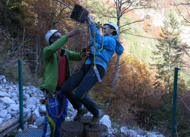 Zipline v Bovcu, 24.10.2015 - foto