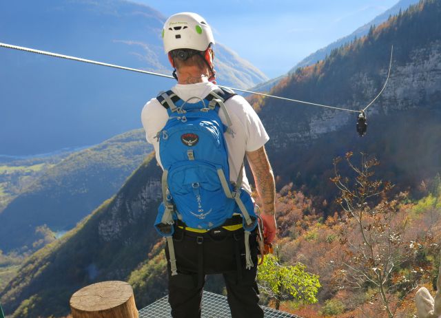 Zipline v Bovcu, 24.10.2015 - foto