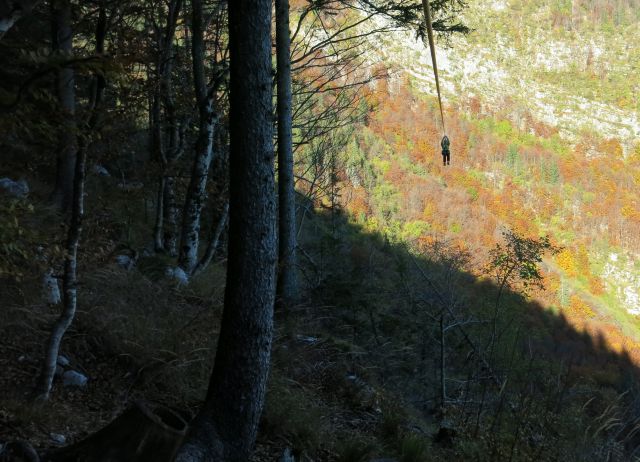 Zipline v Bovcu, 24.10.2015 - foto