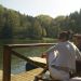 pogled z restavracije na jezero