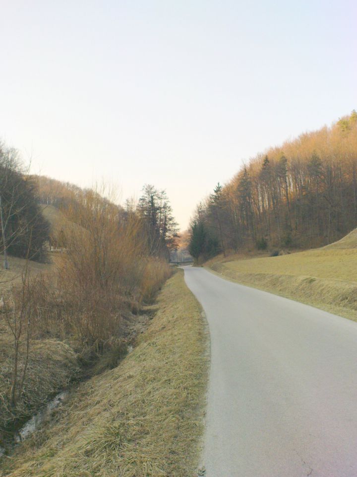 na glavno cesto v Medribniku