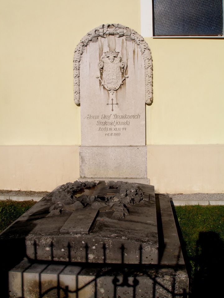 v Bednji je pokopana familija Draškovič,zadnji lastniki dvorca v Trakoščanu