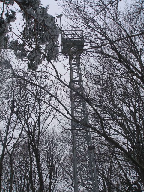 Vrh z raglednim stolpom