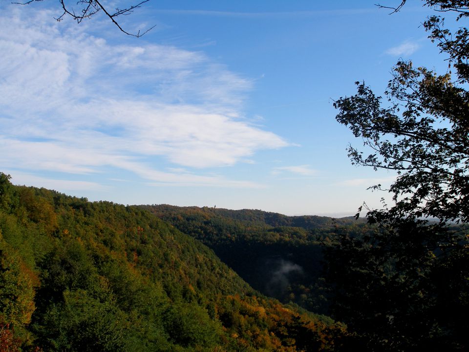 v daljavi se vidi turen Sv.Bolfnika nad Rijeko Vočansko