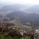 pogled z vidikovca v dolino Kamenice