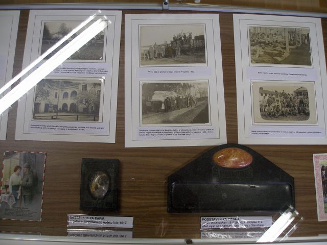 Nekaj eksponatov iz obdobja 1.svet.vojne tega lagerja