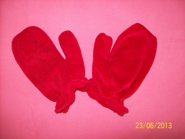 Rdeče rokavice za starost 4-5 let