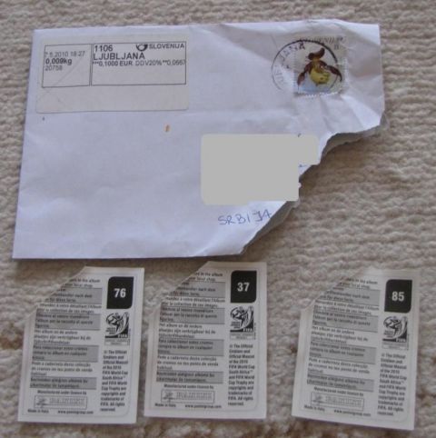 Poškodovana pošta - foto