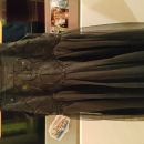 Črna svečana oblekica z bleščicami 110-116cm