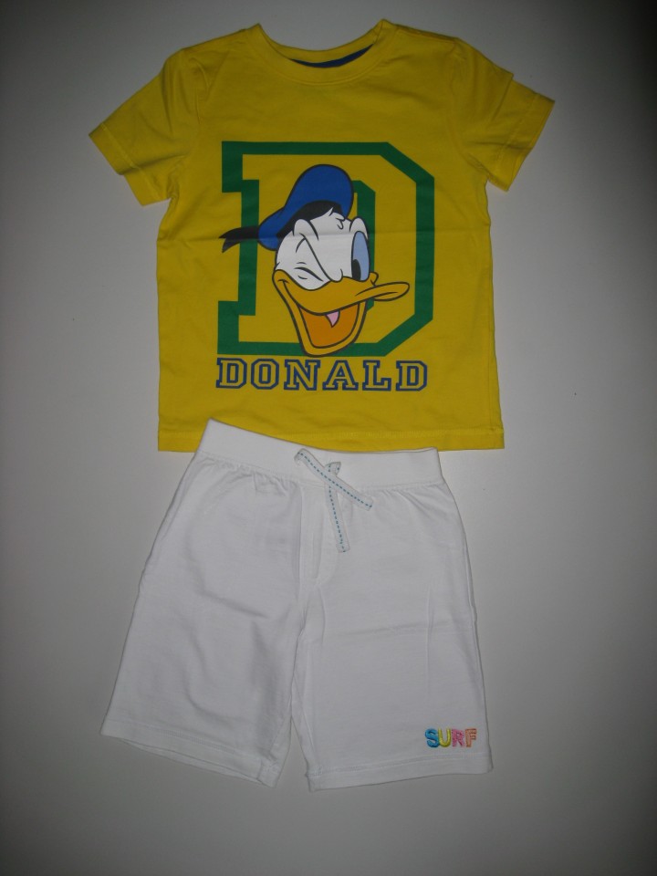 Nov komplet Mothercare, Disney Donald Duck št. 104-110 za 9,5 evra