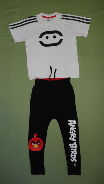 Komplet Adidas, HM Angry birds št. 128-134 za 11,5 evra