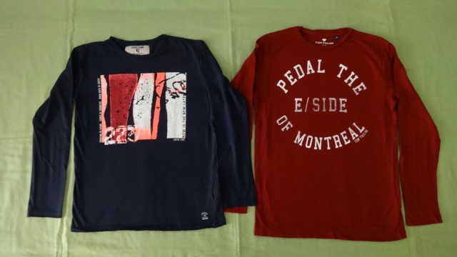 Novi majčki Garcia jeans, Tom Tailor št. 152 za 11,5 evra
