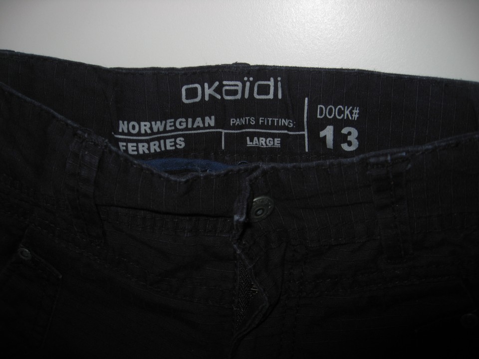 Podložene črne hlače Okaidi št. 98 iz kpl