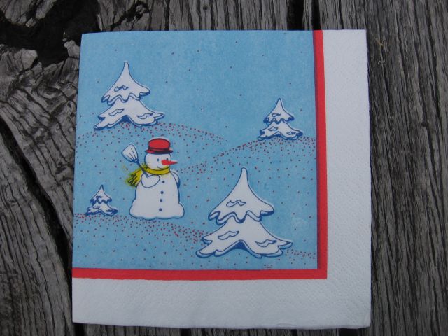 Bolšjak- zima božič servetki - foto