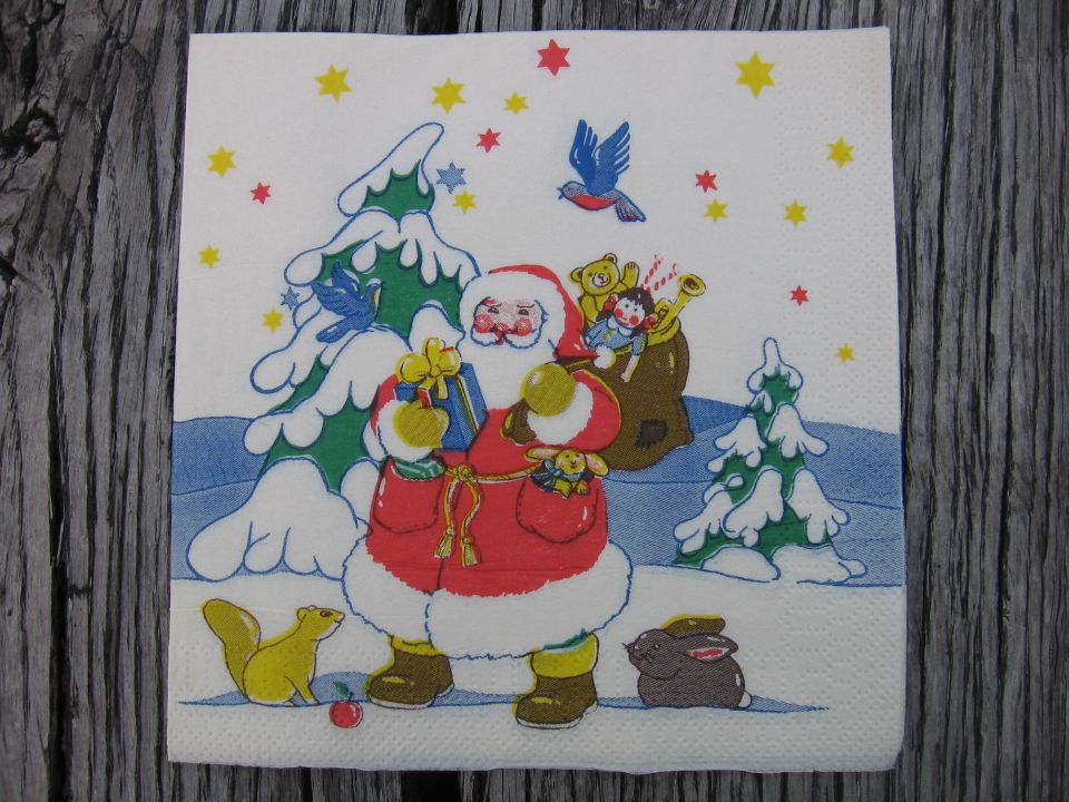 Bolšjak- zima božič servetki - foto povečava