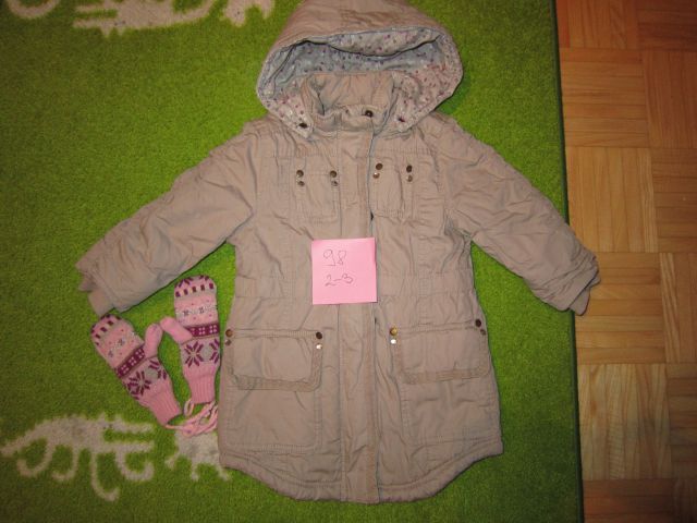 Bunda plašček 98 (bolj 98/104) - 12 eur