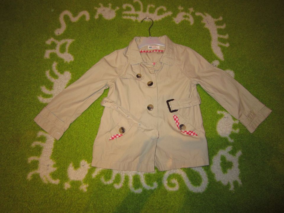 hm trenčkot prehodni plašček jakna 116 - 12 eur