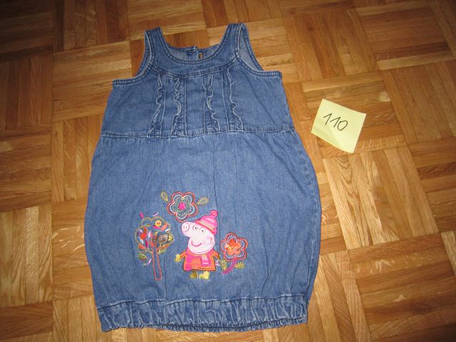 Jeans oblekica pujsa pepa 110 - 8 eur