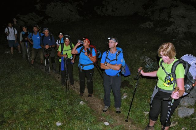 Na Triglav ponoči - foto