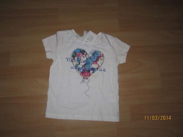 Dekliška majica kratek rokav S oliver (nova) št. 92/98